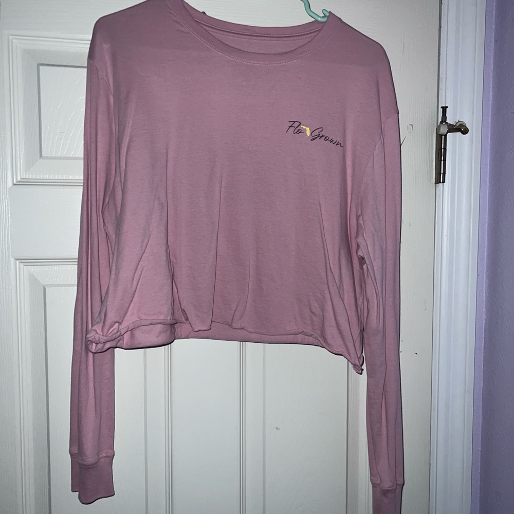 Long sleeve crop top